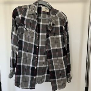 Grey Plaid Flannel